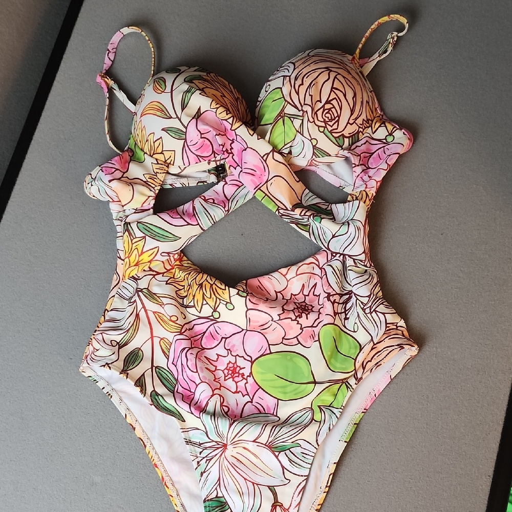 Floral One Piece Swimsuit